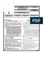 Subject Code Subject Paper A-00-01 I: Question Booklet Question Booklet Series Number Hall Ticket Number