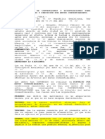 Acto Autentico de Convenciones y Estipulaciones para Fines de Divorcio y Partición Por Mutuo Consentimiento