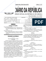 Regime Jurídico Da Actividade de Moto-Taxí DP 123-22 de 30 de Maio