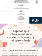 Tópicos que influyen en la conducta y el aprendizaje