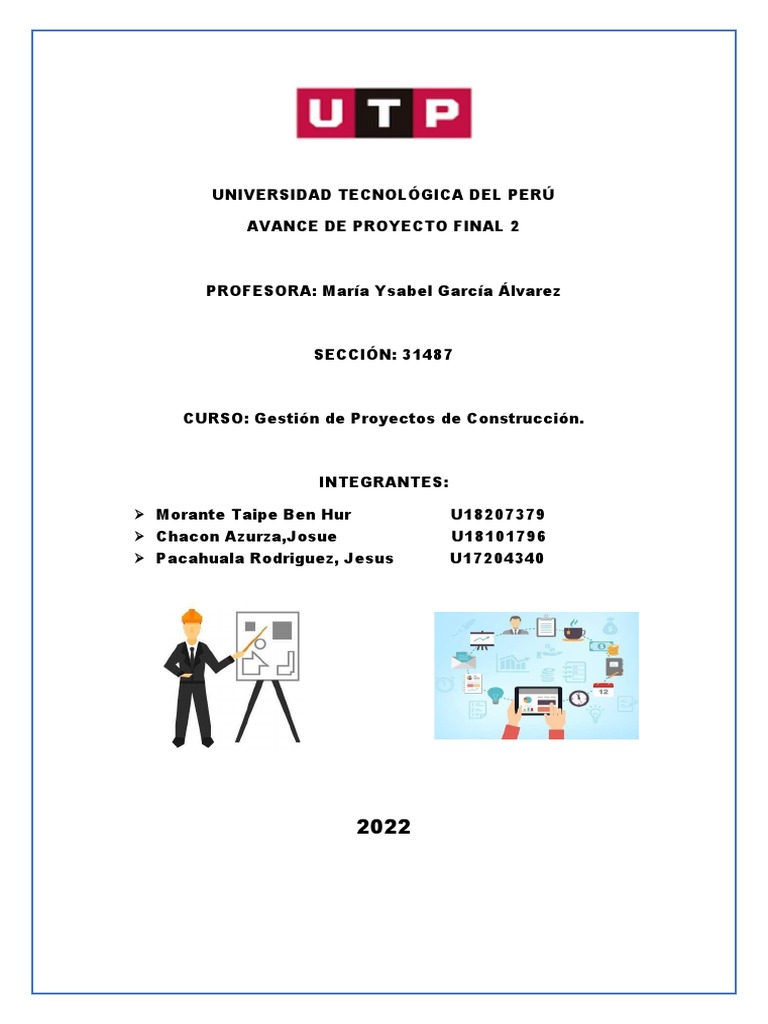 Avance de Proyecto Final UTP 2 | PDF | Calidad (comercial) | Gestión de ...