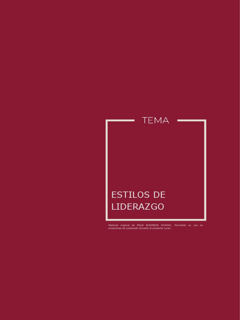 Estilos de Liderazgo en Postgrado | PDF | Liderazgo | Comportamiento