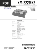 Amplificador Sony de 100 Stereo