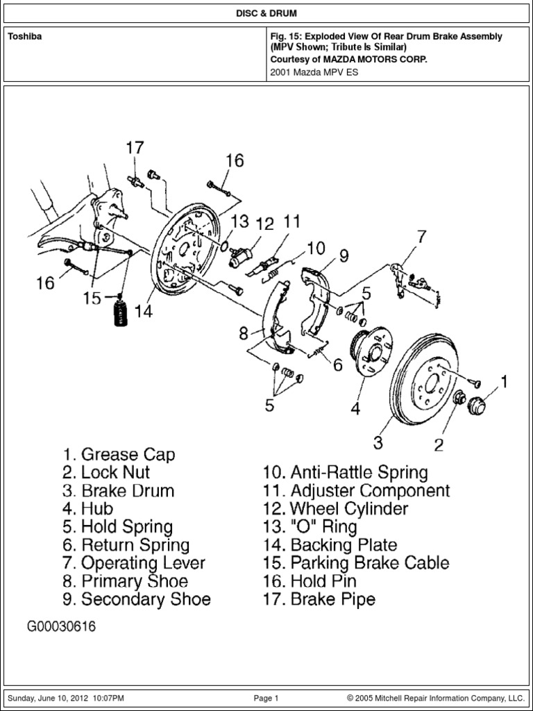 Rear Drum Brake Assembly Guide | PDF