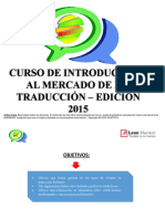 Curso de Introduccion Al Mercado de La Traducción - L5