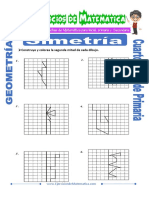 Ejercicios de Simetria para Cuarto de Primaria