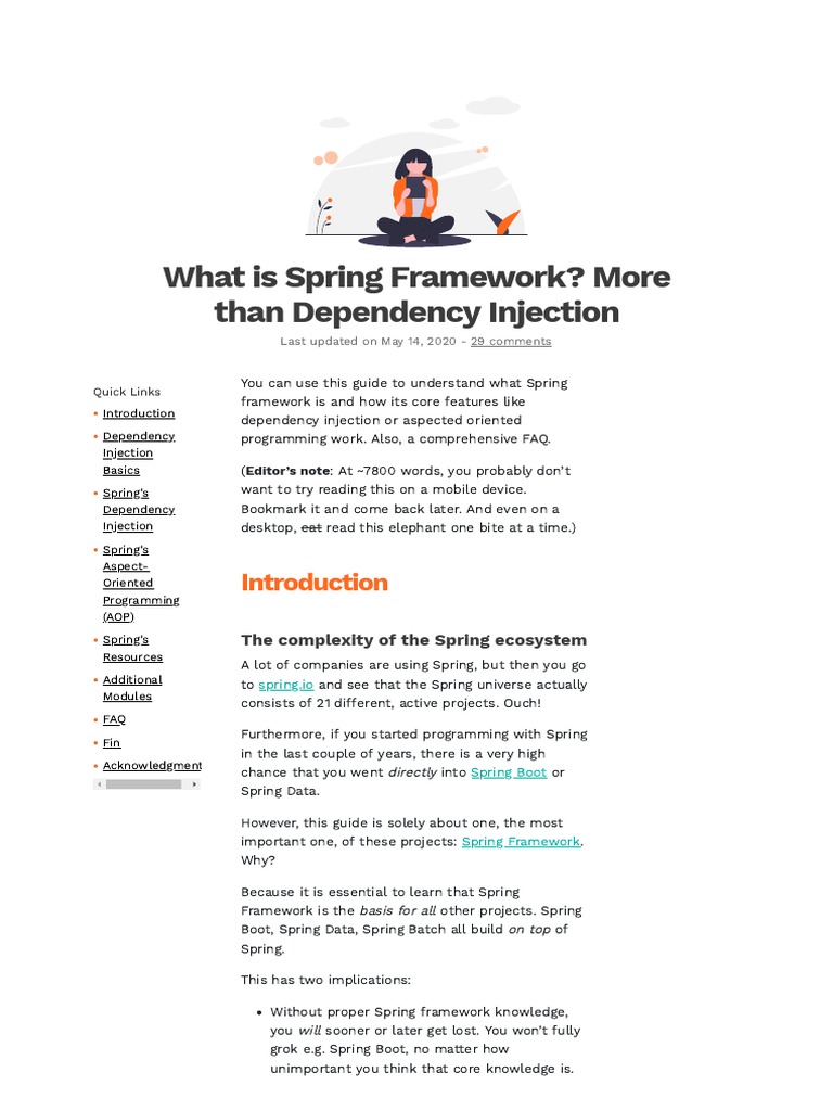 What is spring framework pdf spring framework databases