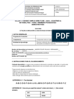 Taller1-VerbToBe - Numbers, Possessives, Demostratives, Family