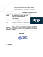 Oficio #37-2022-Remite Ficha Técnica de Infraestructura de La Ie. 84077