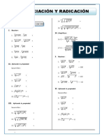 Ejercicios Potenciación y Radicación