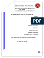 Informe Sensor Ultrasonico Con Servomotor