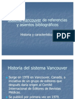 Sistema Vancouver en Referencias Bibliograficas