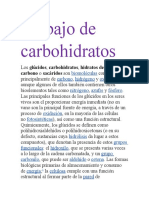 Trabajo de Carbohidratos