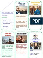 Triptico Heroes Militares