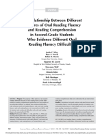 Relationship Between Oral Reading Fluency and Comprehension