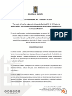Reglamento protección derechos indígenas Medellín