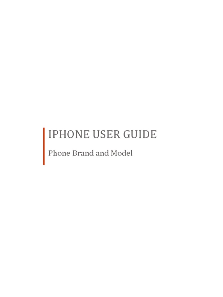 Iphone User Guide For Beginners