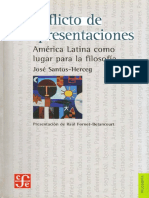 Conflicto de Representaciones. América Latina Como Lugar para La Filosofía