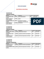 Fecha de Examen