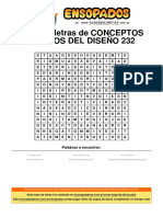 Sopa de Letras de Conceptos Básicos Del Diseño - 232