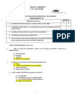 Cuestionario I Formulación y Evaluación de Proyectos Dexsy Andrade 14752528