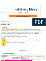 Termodinâmica Básica - AULAS 13 e 14