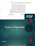 Types of Speech