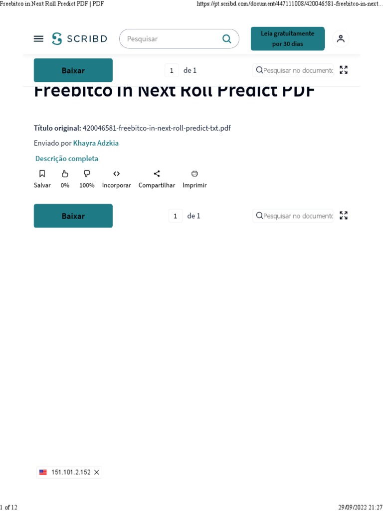 Freebitco in Next Roll Predict PDF | PDF | E Commerce | Financial ...