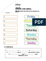 Practice Worksheets 4TO GRADO