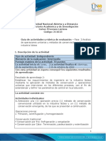 Guía de Actividades y Rúbrica de Evaluación - Unidad 2 - Fase 3 - Análisis de Operaciones Unitarias y Métodos de Conservación en La Industria Láctea