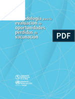 Metodologia Evaluacion Oportunidades Pederdidas Vacunacion Protocol 2014 SPANISH