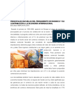 Principales Escuelas Del Pensamiento Economico y Su Contribución A La Economía Internacional