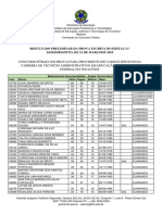 Resultado Preliminar Prova Escrita