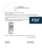 FORM NOTA DINAS Permintaan Pengecekan Washer  Desinfector