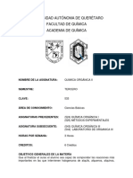 QUIMICA ORGANICA II - Programa