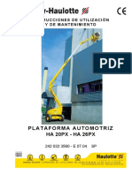 Manual Plataforma Articulada 20 26MTS Diesel Haulotte Mod. Ha20px Ha26px - 042616