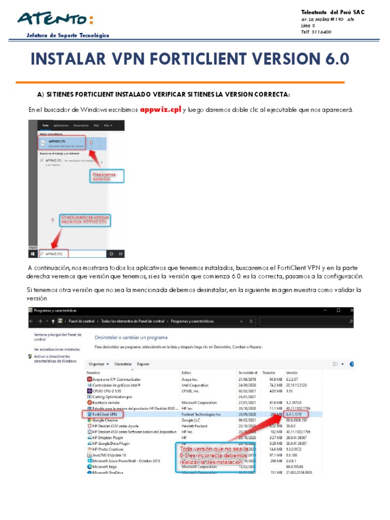 Instalar Forticlient V 6.0 VPN FG2 | PDF | Red privada virtual ...
