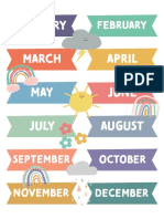 Months of The Year Poster