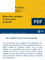 Analisis I, Dispersión Medidas de Desviación