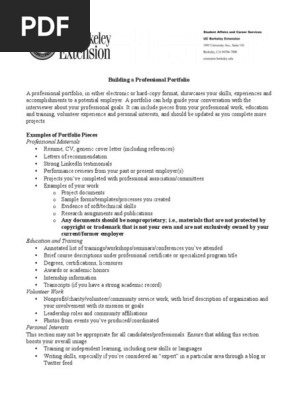 Professional Portfolio