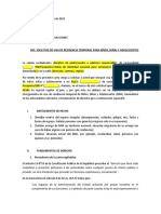 Carta Explicativa NNA Modelo UDP