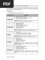 Bloom's Taxonomy