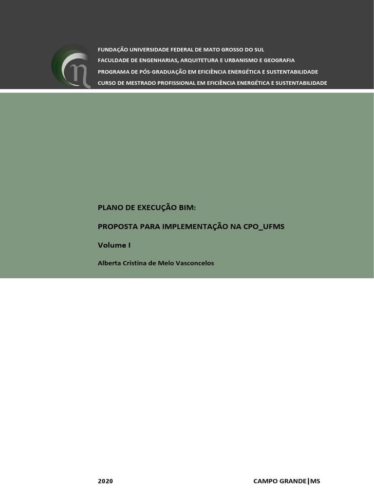 Plano de Execução Bim - Proposta para Implementação Na Cpo - Ufms | PDF ...