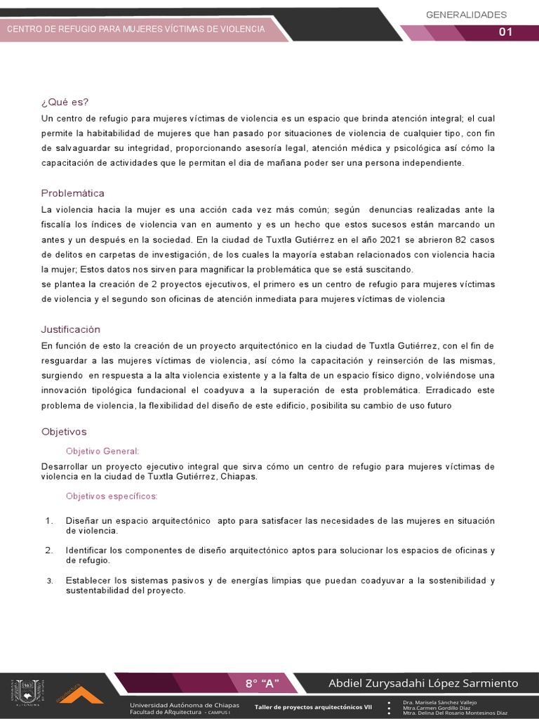 Refugio para Mujeres Víctimas de Violencia | PDF | Violencia
