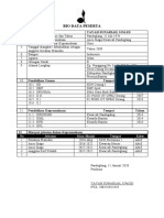 Bio Data Peserta