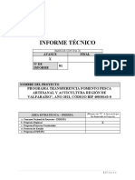 Formato Informe Técnico AVANCE - Indespa - Motores