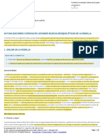 Lesiones Musculoesqueléticas de La Rodilla