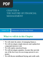 Chapter 4 - The Nature of Financial Management