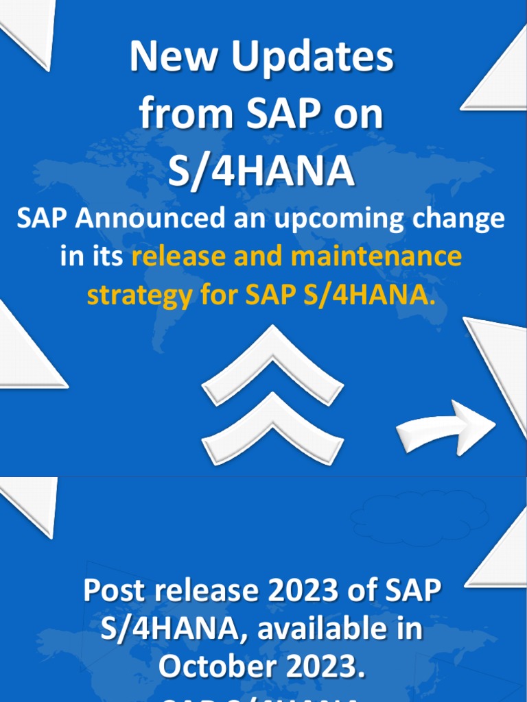 Updates From SAP On S4HANA Upgrades and Maintenance | PDF