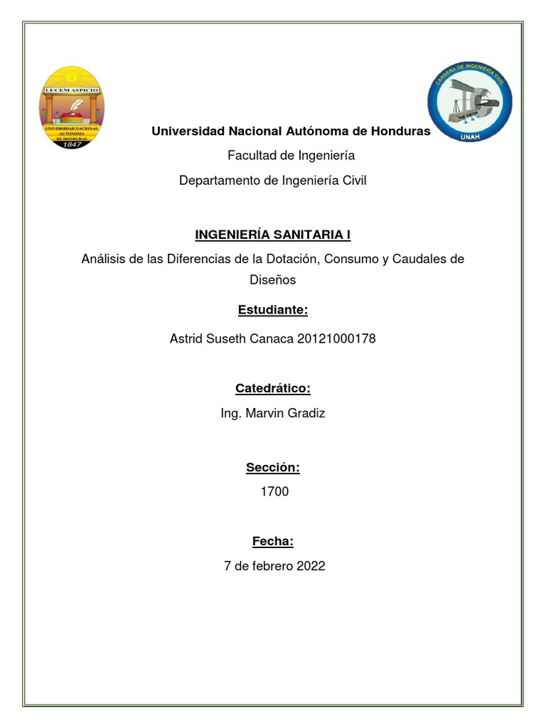 Análisis de Consumo de Agua Potable | PDF | Agua | Ingeniería Ambiental